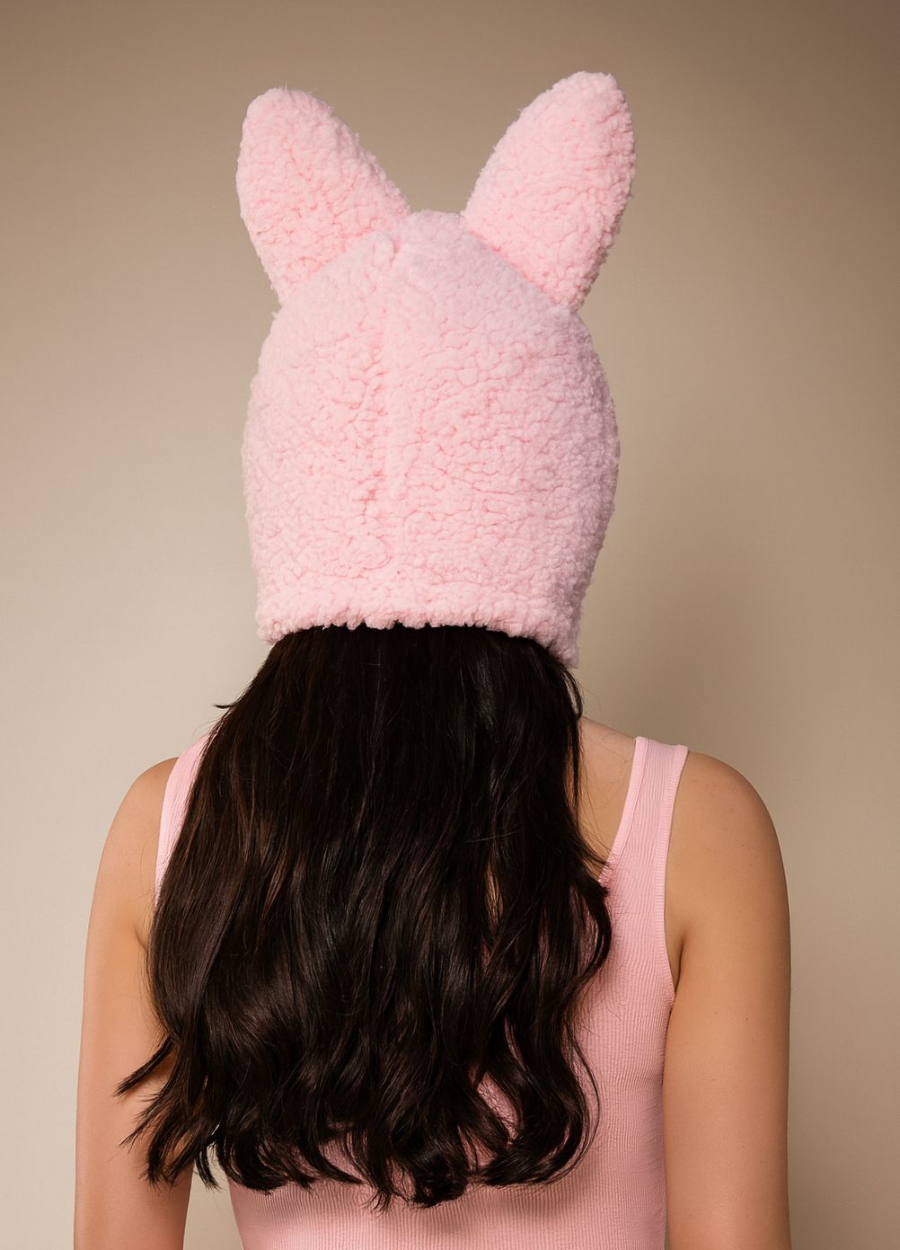 Labubu Plush Headwear with Tall Ears